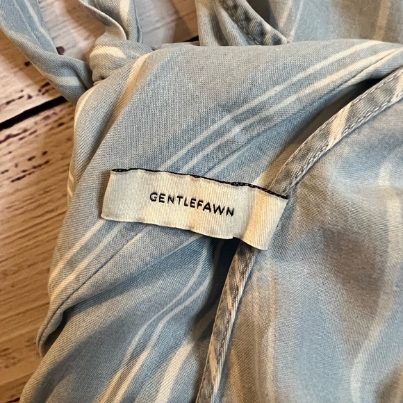 Gentle Fawn Wylie jumpsuit size 6 blue white - Picture 8 of 8